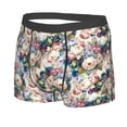 thumbnail image 2 of Naloa Colorful Flowers Print Mens Underwear - Boxers for Men, Classic Briefs for Men, 2 of 9