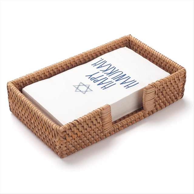 Servilletero Rectangular de RatáN, Servilletero de Mimbre para Cocina, Servilleteros Tejidos para Mesas.