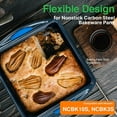 thumbnail image 4 of NutriChef Blue Silicone Handles - Flexible Design for Nonstick Carbon Steel Bakeware Pans, (Blue), 4 of 7