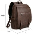 thumbnail image 6 of Montana West 15.6 Inch Laptop Backpack Purse for Women Men Unisex Vintage Backpack Casual Daypack for Travel Work with USB Charging Port, Coffee, 6 of 7