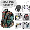thumbnail image 5 of KUIFORTI Reading Capybara Girls Backpack Kids School Bag Comfortable Lightweight with Multiple Organizer Pockets Suitable for Elementary Middle Daily Use, 5 of 7