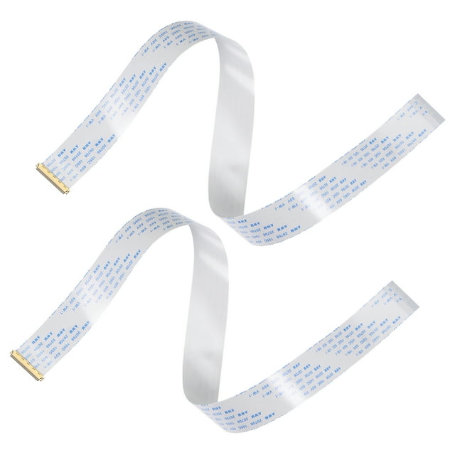Unique Bargains FFC Cable 0.5mm Pitch 40 Pin 400mm Flat Ribbon Cable for LCD Screen A Type 2 Pack