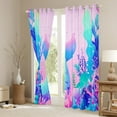 thumbnail image 3 of Manfei Cartoon Mermaid Girl Curtains Pack of 2 (42x84 Each),Ocean Princess Curtains Blackout,Kawaii Sea Animal Bedroom Curtains,Ultra Soft Home Decor, 3 of 6
