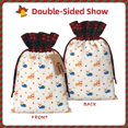thumbnail image 2 of Rocae Corgi Dog And Heart Print Christmas Drawstring Linen Gift Bag with Drawstrings Treat Bag Goody Present Bags for Christmas Party Favor, 2 of 8