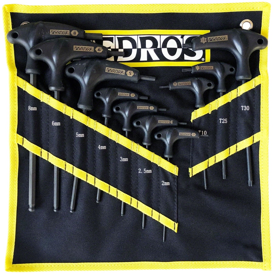 Pedro's Pro T/L Hex and Torx Wrench Set 10Piece Hex and Torx Wrench