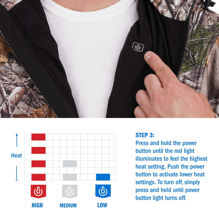 Hart 20-Volt Men's Heated Medium-Duty Jacket Kit - Realtree Xtra Camouflage - Medium