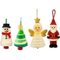 thumbnail image 1 of DIY Christmas Button Ornament Making Set–Fun Holiday Decorations for All Ages, DIY Craft Buttons Kit with Christmas Snowman/Santa/Angel, Gifts for Xmas Tree Hanging Decorations (1SET), 1 of 5