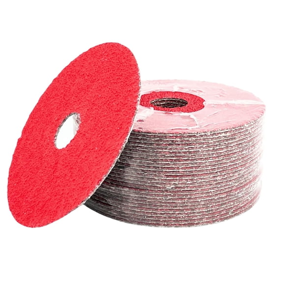 VSM 25-Pack - 5 inch 36 Grit (Coarse) - Ceramic Resin Fiber Discs with Top-Size, Tear Resistant Fiber Backing, Durable, Hand-Held Machine Compatible Sanding Discs