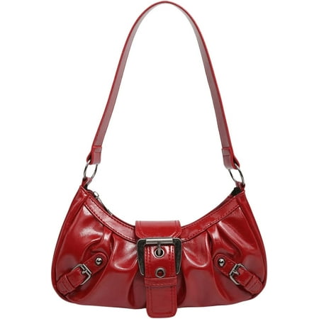 MAOYA Women s Top Handle Shoulder Bag Buckle Punk Hobo Clutch Purses Bags