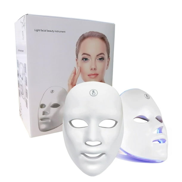Mascarilla facial LED Light Therapy Jooley, 7 colores, recargable