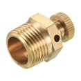 thumbnail image 3 of Unique Bargains Pneumatic Exhaust Valve Repair Replacement Parts Control Device, G3/8 Male, Gold Tone, 3 of 4