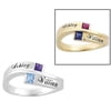 Personalized Sterling Silver Couple's Ring
