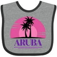 thumbnail image 3 of Inktastic Aruba Vacation Cruise Girls Baby Bib, 3 of 4