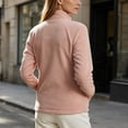 thumbnail image 6 of Women's & Plus Size Micro Polar Fleece Jackets, Fall Winter Zip-up Stand Collar Long Sleeve Cozy Warm Outdoor Coats, S-4XL, 6 of 6