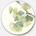 thumbnail image 1 of Designart 'feuilles de Gingko Aquarelle II' Art Mural en Métal de Ferme, 1 of 3