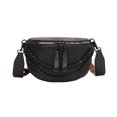 thumbnail image 2 of Bolsa De Hombro Bolso cruzado de moda para mujer, bolso de sillín con patrón de cocodrilo para regalo (negro) Tmvgtek Para Estrenar, 2 of 9
