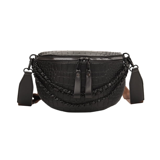 Bolso De Hombro Bolso cruzado de moda para mujer, Bolso de sillín con patrón de cocodrilo de gran capacidad para regalo