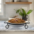 thumbnail image 6 of Gibson Elite 124392.02 Elite Gracious Dining Stoneware Bakeware with Metal Rack - 2 Piece, 6 of 8