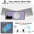 thumbnail image 3 of ELEHOLD Case for Samsung Galaxy Z Fold 4, Shockproof Magnetic Case Hard PC Slim Phone Cover,Purple, 3 of 11