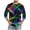 Multicolor4, variant on Jgppe Men's T-Shirt Casual 3/4 Sleeve Fashion Printed Loose Stretchy Crewneck Plus Size Shirts