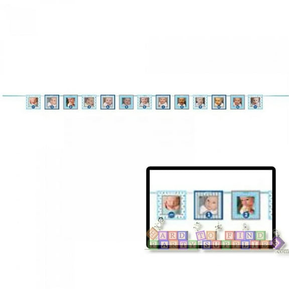 Custom Banner Blue Frame with place for pictures