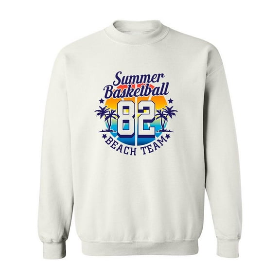 Summer Basketball 82 Sweatshirt Men -Image by Shutterstock, Male Large