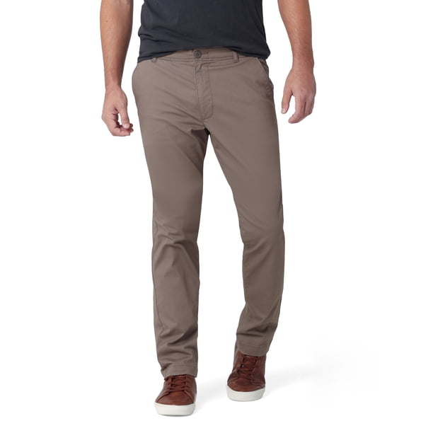 Elastic-Waistband Slim Pants