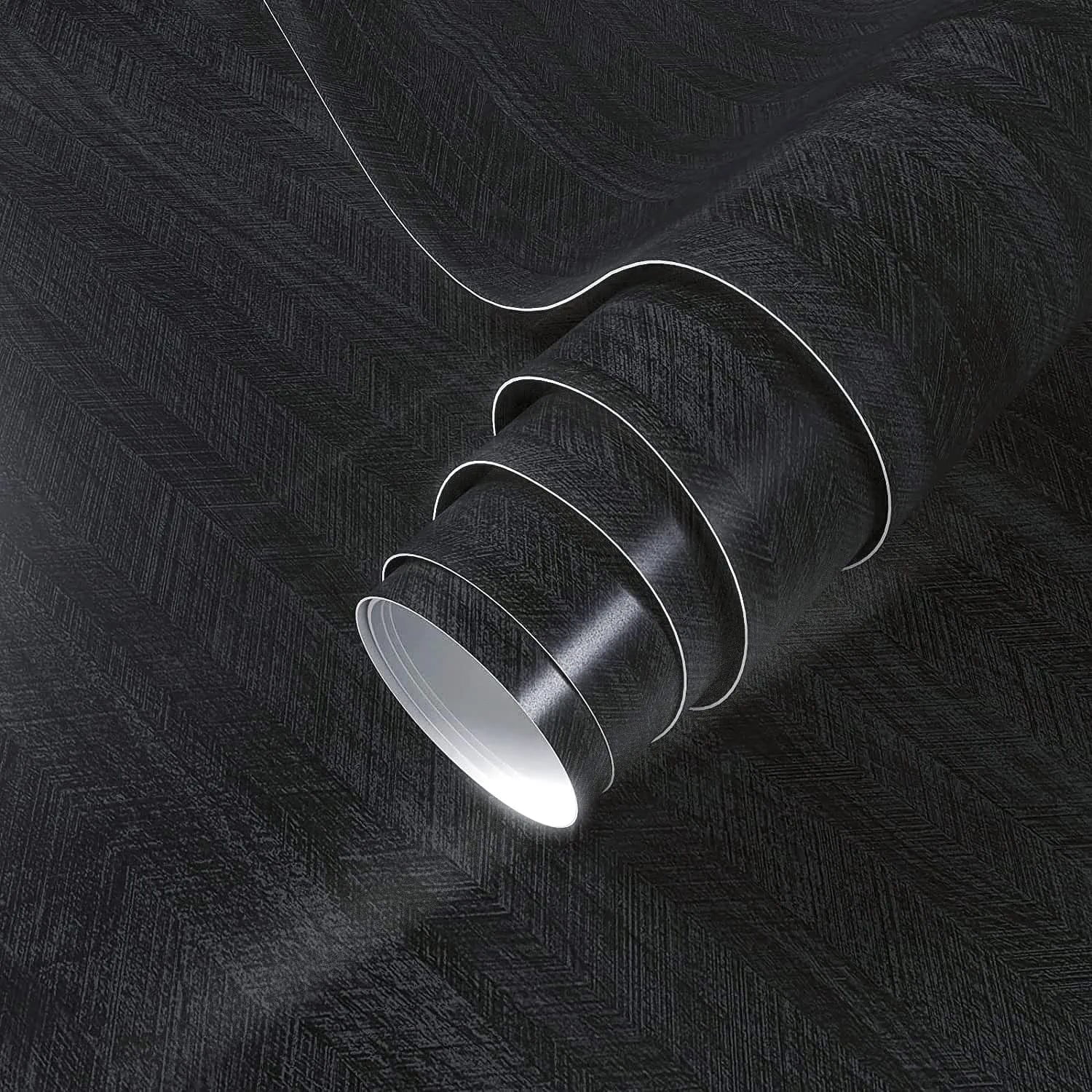 VIOPVERY Contact Paper 15.7"x393" Wood Wallpaper Peel and Stick Black