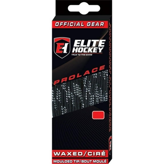 Elite Hockey Prolace Waxed Hockey Laces (Black, 120")