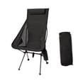 thumbnail image 3 of Silla Plegable Colamx Estable Para Exteriores Negro, 3 of 8