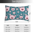 thumbnail image 2 of KLL Funny Pig Faces Pillow Covers Envelope Closure,Super Soft and Cozy Fuzzy Fleece Pillow Case Cover (No pillow core） 16"x24", 2 of 5