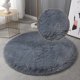 thumbnail image 1 of Nvzi-b - Alfombra de baño de felpa peluda y antideslizante, lavable a máquina, ideal para suelo, bañera y ducha, 78 x 78 cm (gris oscuro A), 1 of 4