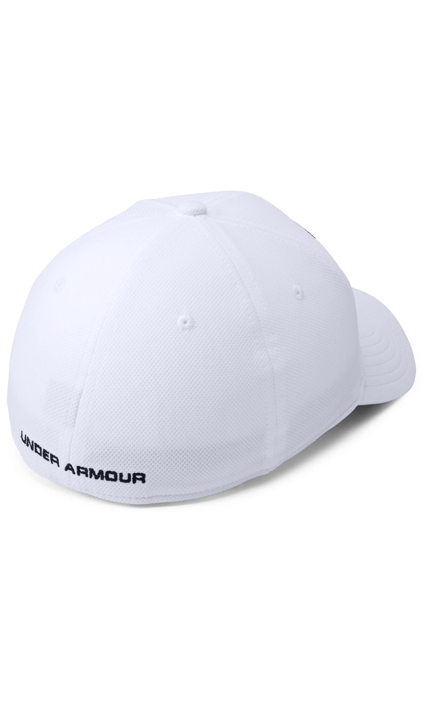 Under Armour Men's Blitzing 3.0 Cap, White (100)/Black, Medium/Large