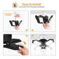 thumbnail image 3 of LED Garage Lights 20000LM Ultra Bright 200W Deformable Garage Ceiling Light with 4 Adjustable Panels E26/E27 Lamp Socket Ceiling Light for Garage Warehouse Basement, 3 of 7
