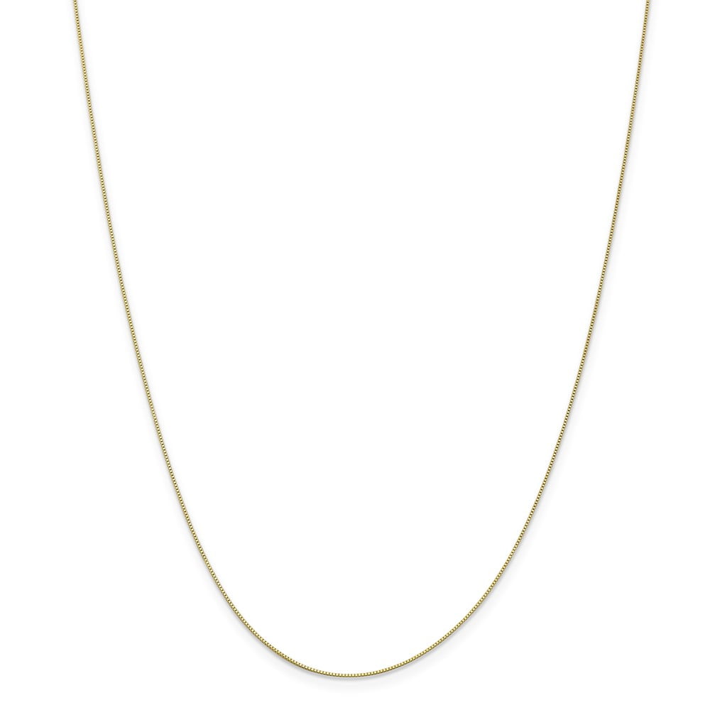 10K Gold .5mm Box Chain Necklace Jewelry 20