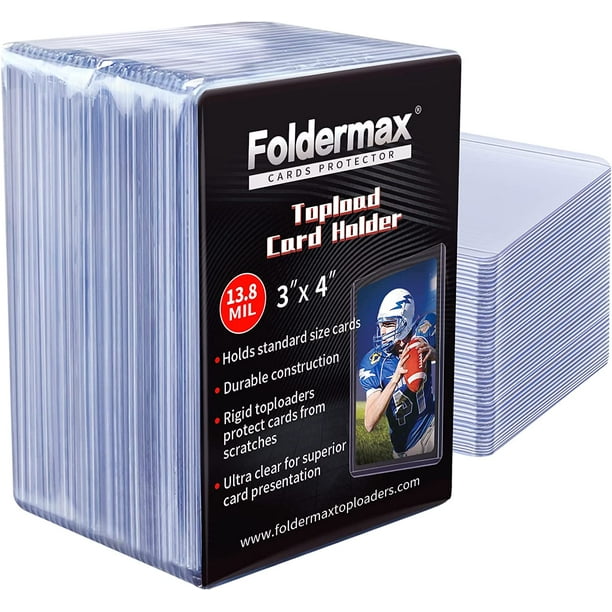 Foldermax 30 Count Toploader Card Protector for Trading Card Thick