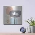 thumbnail image 4 of Luxe Metal Art 'Soft Floral II' by Linda Woods, Metal Wall Art, 12"x12", 4 of 9