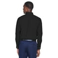 thumbnail image 3 of Harriton Men's Tall Easy Blendâ„¢ Long-Sleeve Twill Shirt with Stain-Release - M500T, 3 of 4