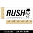 thumbnail image 2 of Rush Expedited Order Shipment Running Person Self-Inking Rubber Stamp Ink Stamper for Business Office - Orange Ink - Small 1-1/2 Inch, 2 of 7