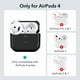 thumbnail image 2 of ESR para AirPods de 4ª generación, compatible con AirPods 4 Gen (2024) (USB-C), compatible con MagSafe, cubierta de protección contra caídas con cordón, funda híbrida Orbit, negro, 2 of 5