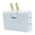 thumbnail image 1 of AC Flat Wall Outlet Extender, Rotatable Socket Converter 3 Way Rotatable Socket Converter Foldable 2 Prong Swivel AC Adapter Home And Travel Slim 2500W Indoor Wall Tap Power Socket Converter Plug, 1 of 8