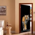 thumbnail image 4 of (95x215cm,R) Etiqueta de la puerta Efecto Trompe l'oeil 3D Interior PVC Pegatinas de pared para decoración de la pared Sala de estar Cocina Dormitorio Baño Papel pintado Rojo Verde RV1016-0122931FYD, 4 of 5