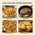 thumbnail image 4 of 100% Pure Beef Tallow for Cooking & Deep Frying - 7lb Bulk Size - Food Grade Non-GMO | Nose to Tail | Made in USA | Gluten-Free | Great For Roasting, Baking, Cast Iron Seasoning, Candles, & Soap, 4 of 9