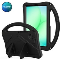 Compatible with Samsung Galaxy Tab A11 2025 Tablet Case, Kids Friendly Universal Foam EVA Lightweight Shockproof Protective Case with Stand & Handle, Black