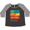 thumbnail image 3 of Inktastic Eat Sleep Jiu Jitsu Repeat Women's Plus Size T-Shirt, 3 of 5