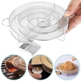 thumbnail image 4 of Muyoka Generador de humo frío Generador de humo redondo de acero inoxidable para hervidor Barbacoa Ahumador y horno ahumador Perfecto para ahumar queso Cerdo Pescado Salmón Muyoka Hogar, 4 of 7