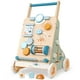 thumbnail image 1 of PairPear Andador de madera para bebés, centro de actividades con clasificador de formas, juguete Montessori Walker, juguetes de empuje para niños y niñas de 1, 2 y 3 años, 1 of 5
