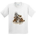 thumbnail image 3 of Inktastic Squirrel Superhero Landing with Acorns Youth T-Shirt, 3 of 5