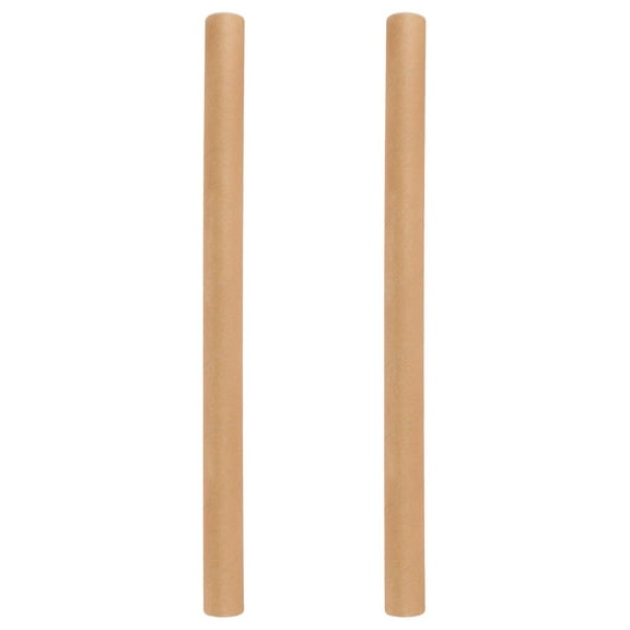 MLINS 2pcs Heavy-Duty Kraft Paperboard Mailing Tubes Art Print Storage Cardboard Poster Shipping Containers for Artists Graphic Blueprints Maps