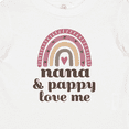 thumbnail image 4 of Inktastic Nana and Pappy Love Me Rainbow Girls Baby T-Shirt, 4 of 5